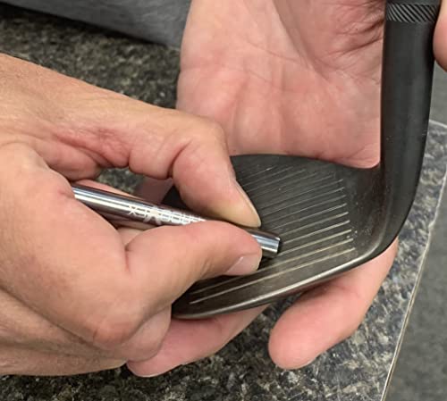 GrooVex Golf Hochpräziser Hartmetall-Rillenschärfer, maximale konforme Rillengeometrie (0,35 cm B 0,50,8 cm T 0,10 Zoll Kantenradius)