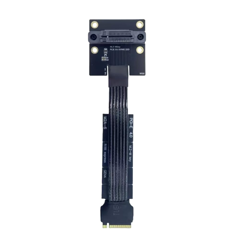 Do NVME SSD PCI-E 4.0 GEN4 PCIE 8 GB/S M. 2 M KEY szybki kabel przed?u?? M. 2 gniazdo pionowe 20 cm