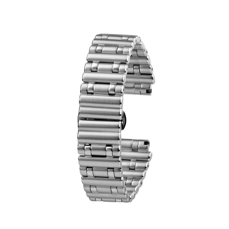 Bracelet montre acier inoxydable style balle pour un look chic au quotidien