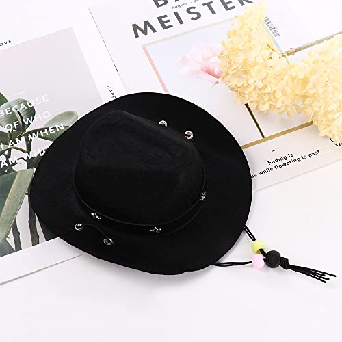Chapéu de cowboy para animais de estimação, boné de verão para cachorro e gato, acessório para foto,
