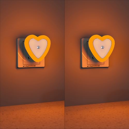 Image of fizzytech Decorative Heart LED Lights, Yellow (Pack of 2) for Home, Bedroom, Diwali, Christmas & Party Decoration (Heart Yellow Pack-2)