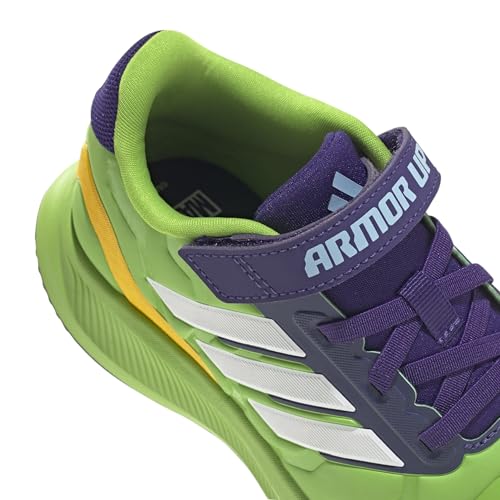 Image of adidas Kids' Marvel Run Falcon 5 Elastic Lace & Strap Shoe