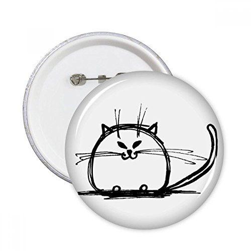 Badge chat lourd sourire XL pour relooker un vêtement basique ou masquer un défaut