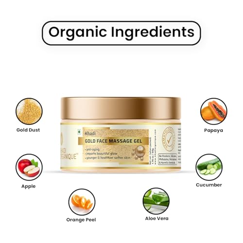 Image of Khadi Organique Gold Face Massage Gel (Pack Of 2)