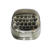 Motorcycle Tail Light Tail Light LED Rear Lamp License Plate Taillights Brake Stop Turn Signals For Sportster For Softail For Dyna Lay Down Super Glide(612 smoke)