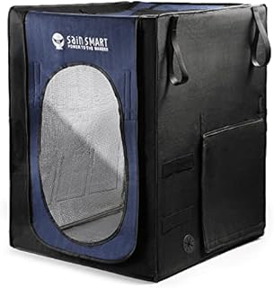 SainSmart Duża obudowa do drukarki 3D, 50 cm x 60 cm x 70 cm, pyłoszczelny namiot osłonowy, do Ender 3/5, CR-6 SE, z zapasowym uchwytem na żarnik, kieszeniami na narzędzia i szczelinami, stałą temperaturą i