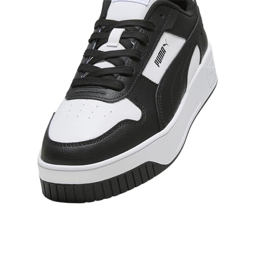 PUMA Puma Women's Carina Street, Puma White-Puma Black-Puma Black, 8