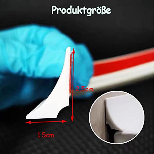 2m Schwallschutzleiste Für Dusche - Selbstklebende Silikon-Dichtung