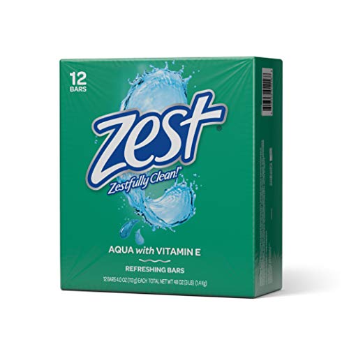 Image of Zest Bar Bath Soap - Aqua (4 Ounce, 12 Bars)