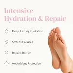 Epielle Moisturizing Foot Mask 6 Pairs, Soften with Sunflower Seed Oil & Vitamin E, Deep Moisturizing Socks for Dry, Cracked Feet, Self Care Gifts for Women, Spa Kit, Stocking Stuffers - Image 3
