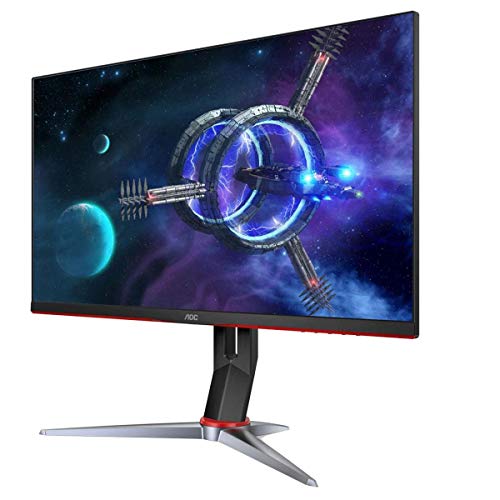 AOC 27G2E 27" 16:9 Full HD 144Hz IPS Gaming Monitor with FreeSync Premium, Black & Red