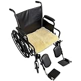 Sheepskin Ranch Natural Wool Wheelchair Seat Pad, Cushion for Pain Relief, Discomfort, Skin Irritation