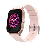[Gran Duración de la Batería] – Fabricamos nuestro smartwatch con una duración de batería que supera todas sus expectativas. Puede pasarse días sin pensar en cargar su reloj. La carga magnética rápida suministrará la batería al reloj en menos de 2 horas. Más de 7 días de duración de la batería y 15 días en modo espera.