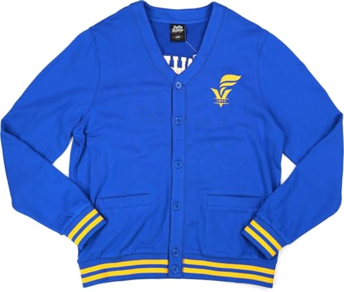 Big Boy Fort Valley State Wildcats S6 Mens Cardigan [Royal Blue] - ID#71116-146-85-0-0