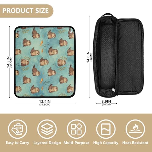 Bolsa de viaje resistente al calor para herramientas de cabello miniatura 4