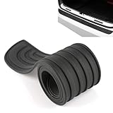 EAGRI Rear Bumper Guard Trunk Edge Protector for 2015-2021 Subaru WRX STI, Anti Scratch Pad Shield Cover Heavy Duty Car Accessories Black Rubber,Black 90 * 7