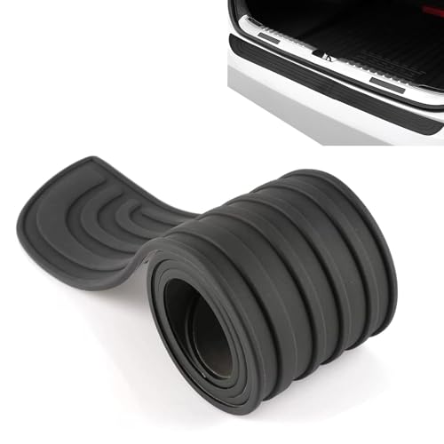 EAGRI Rear Bumper Guard Trunk Edge Protector for 2015-2021 Subaru WRX STI, Anti Scratch Pad Shield Cover Heavy Duty Car Accessories Black Rubber,Black 90 * 7