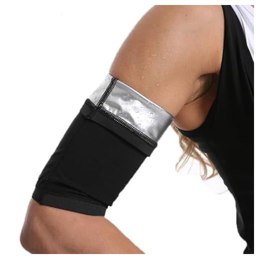 AFCJLTO Lot de 2 Brassards de Sudation, Anti-Transpiration pour Bras de Sauna, Manchons Amincissants et Réglables pour l'Entraînement Sportif des Bras