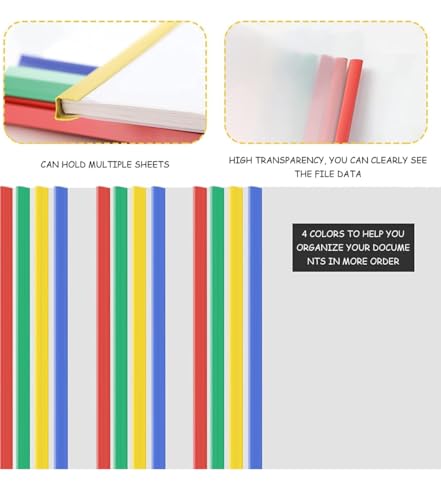 Image of Lai Lai Plastic File Folder A4 Size Transparent Storage Case Organizer, Pack of 5