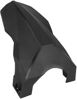 Juego de guardabarros eléctricos para scooter delantero y trasero, protector de salpicaduras de plástico, color negro, impermeable, partición deflectora (guardabarros trasero)