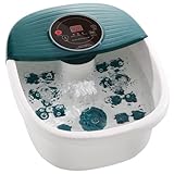 Burbujas de oxígeno y relajación de vibración: las salidas de burbujas liberan numerosas burbujas de oxígeno activo para envolver y golpear los puntos de presión de tu suela, combinado con la función de masaje por vibración, relajando tu cuerpo de manera eficaz.