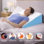 COLDHUNTER Wedge Pillow for Sleeping, 7.5" Bed Wedge After Surgery, Back Pain Relief, Memory Foam Pillow Triangle Incline Wedge for Back Support, Leg Elevation - Image 3