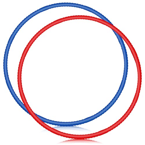 Soulchen 2 Pcs Toy Hoop Exercise Hoop Detachable Adjustable Plastic Hoops Playground Equipment for...