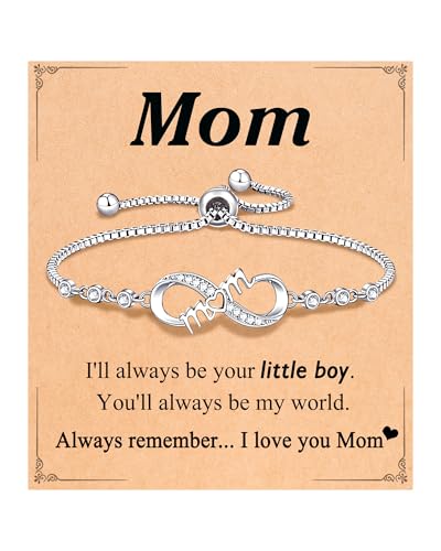 UNGENT THEM Mothers Day Gifts for Mom From Son Birthday Christmas Presents Jewelry Bracelet