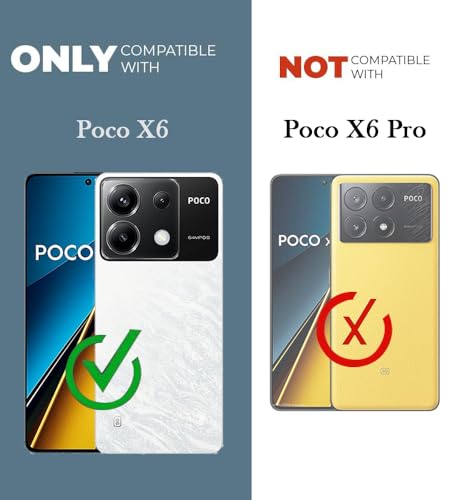 Image of Jkobi Shockproof Crystal-Clear Back Cover for Poco X6 5G (Anti Yellow Case | Drop & Camera Protection | Hard Polycarbonate)