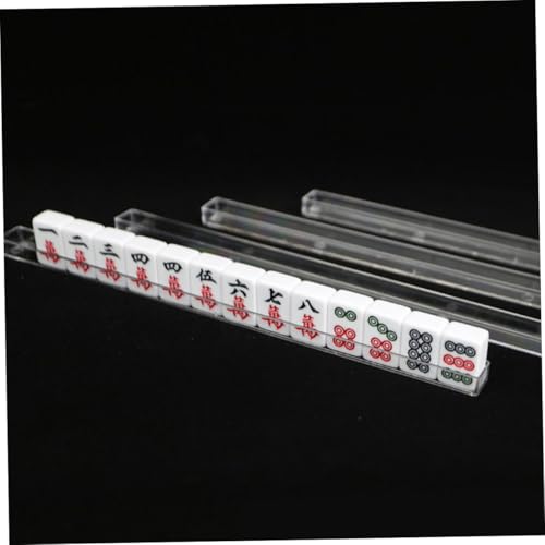 4 mini soportes de Mahjong para viaje compacto y portátil miniatura 6