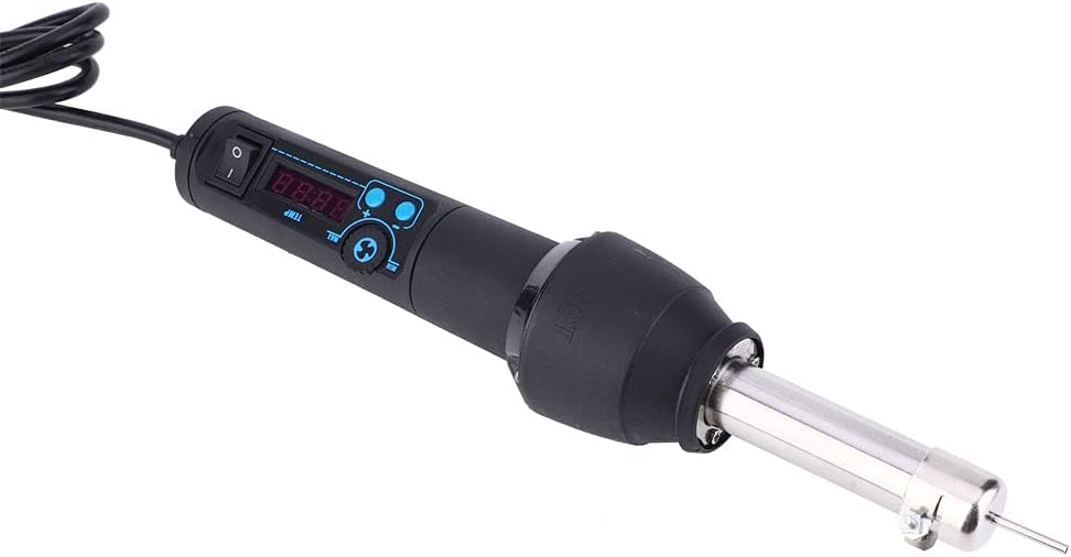 Digital Display Handheld Hot Air Heat Gun Air Heater Blower with 8-Nozzle Kit & Bracket for US 110V