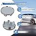 4PCS Wheel Center Cap, Snap-in Plastic Rim Center Hub Caps Cover, 2.12 '' (54mm) Outer Diameter, 1.85 '' (47mm) Inner Diameter, Car Accessories for Car, Truck, SUV (Silver)