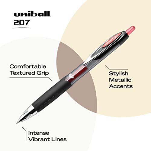 Bolígrafos de gel retráctiles Uni-Ball 24 unidades miniatura 7