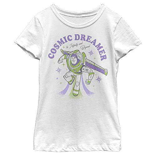 Disney Little, Big Pixar Toy Story 4 Cosmic Dreamer Girls Short Sleeve Tee Shirt