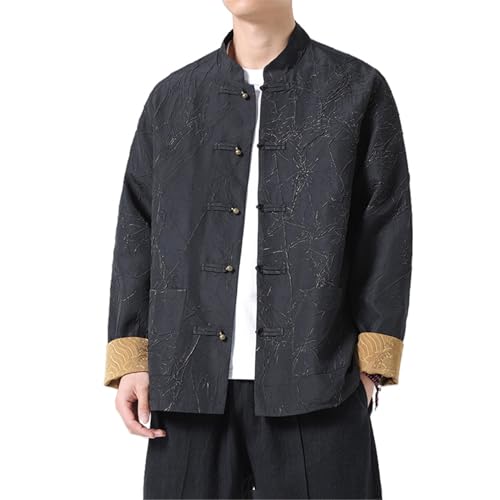 Costume vintage homme plissé ensemble léger col montant été