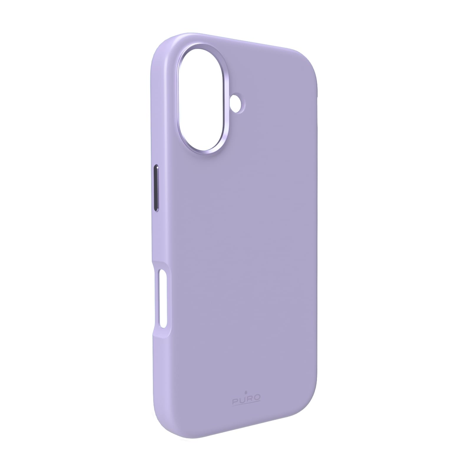 Puro Cover in silicone liquido per iPhone 17, rosa "ICON MAG PRO" Magsafe, bordo fotocamera e pulsanti in alluminio