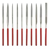 Litoexpe 10 Pieces Mini Needle File Set, Multipurpose Small Diamond File Kit Jewelers File for Metal