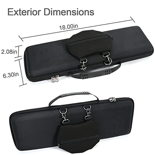 Raiace Hard Storage Case Compatible With Logitech Mx Mechanical Wireless Illuminated Performance Keyboard. (Case Only) - Black #TOP5