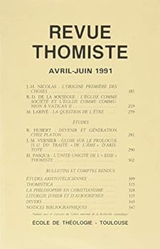 Paperback Revue Thomiste - 2/1991 [French] Book