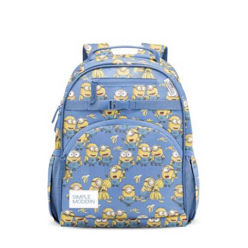 Simple Modern Mochila infantil Minions para meninas e meninos | Mochila infantil Meu Malvado Favorito | Coleção Fletcher | Infantil - Média (38 cm de altura) | Minions Unite
