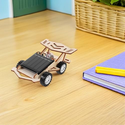 SOPOTUTU Kit de Coche Solar de Madera para Niños, Robot de Energía Solar DIY, Tamaño Mediano, Juguete Educativo Stem para Experimentos Científicos Escolares, Kit de 3 Modelos - imagen 5