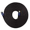 KAYO Flat HDMI Cable - 40 FT, High Speed HDMI Cable Flat Wire - CL3 Rated Supports 4K, Ultra HD, 3D, 2160p, 1080p, Ethernet and Audio Return (Latest HDMI 2.0b Standard) HDCP 2.2 Compliant - 40 FEET