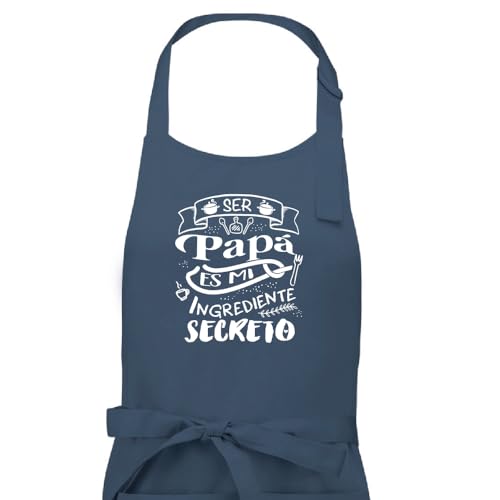Antracita Delantal Papa hijo abuelo mama abuela ingrediente secreto regalo para dia del padre abuelos Madre abuela (1-Papá)