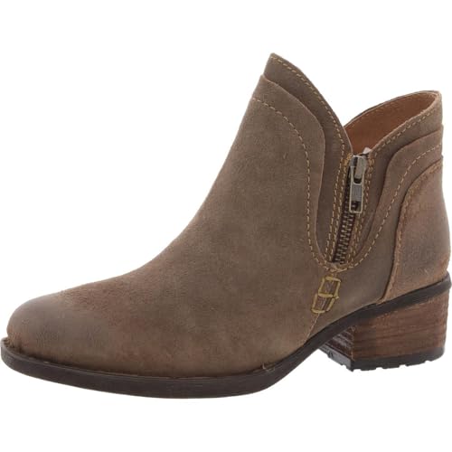 BORN Womens Malta II Zipper Suede Booties