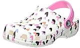 Kids Clog. Crocs Unisex Kinder Classic Heart Print Clog, White, 34-35