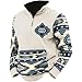 Muscularfit Sweatshirts for Men Zip Up Aztec Ethnic Western Pullover Fall Fashion Long Sleeve Ethnic Print Graphic Tee Shirts western sweatshirts for men Beige L