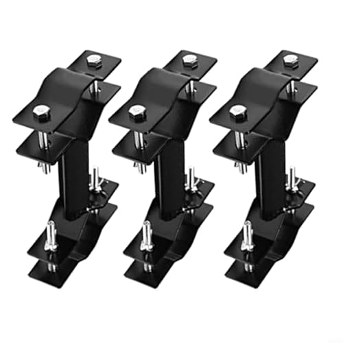 3 Pack Umbrella Deck Mount,Patio Umbrella Bracket Torch Holder Attaches Railing Umbrella Poles Clamp Railing Mount