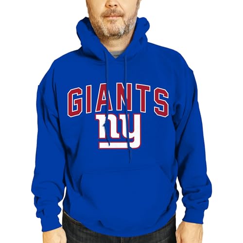 Team Fan Apparel NFL Home Team - Sudadera con capucha para adultos, sudadera con capucha de lana de fútbol americano profesional - Sudadera con capucha (New York Giants - Azul, talla M adulto)