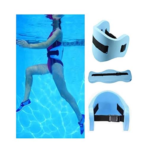 ZWIFEJIANQ Swim Floating Belt - Water Aerobics Exercise Belt - Aqua Fitness Foam Flotation Aid - Swim Training Equipment for Low Impact Swimming Pool Workouts & Physical Therapy (Blue)