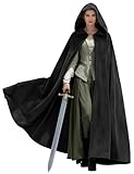 UQJE Medieval Cloak with Hood Halloween Renaissance Hooded Cape for Men and Women-Black